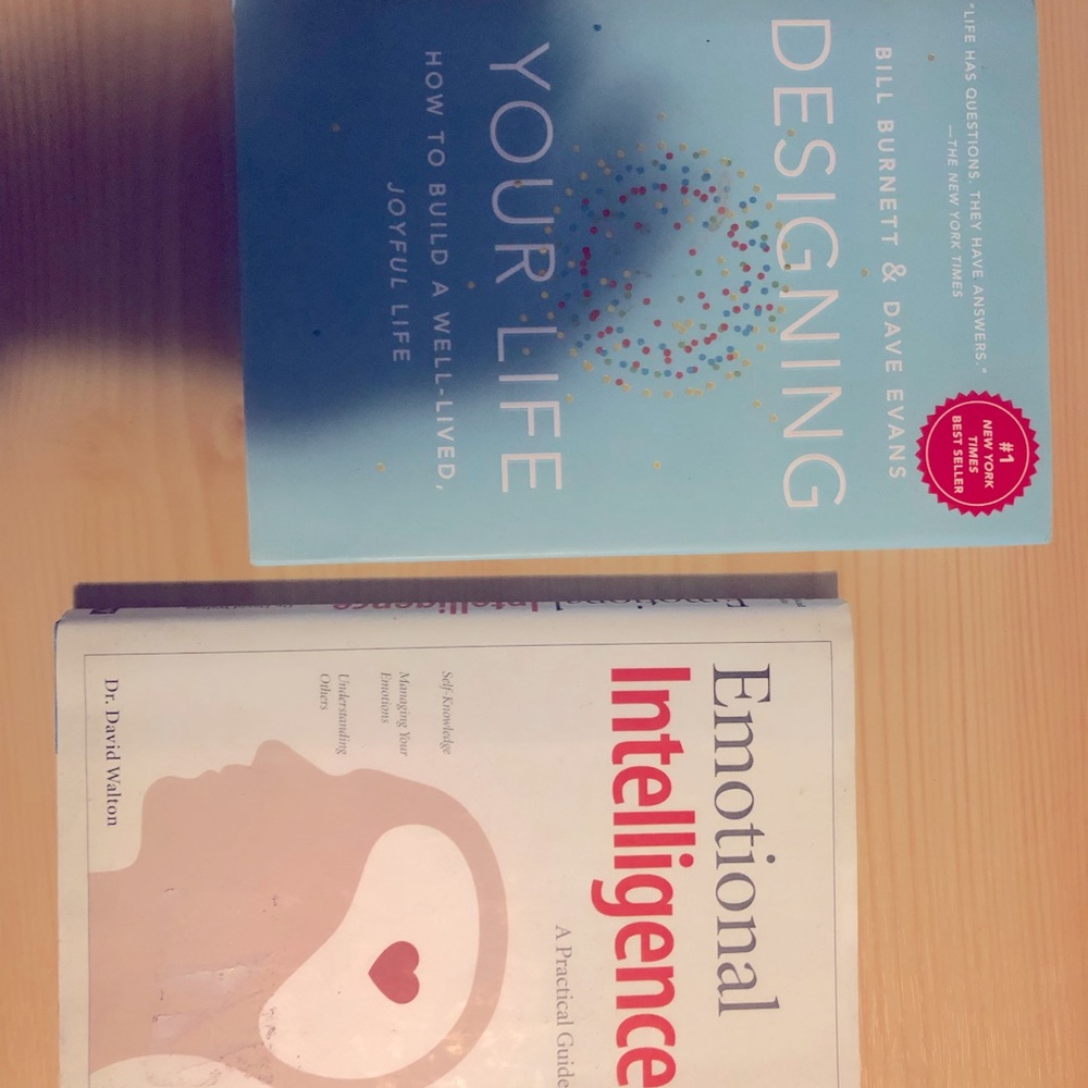 2 books on self love and self knowledge.